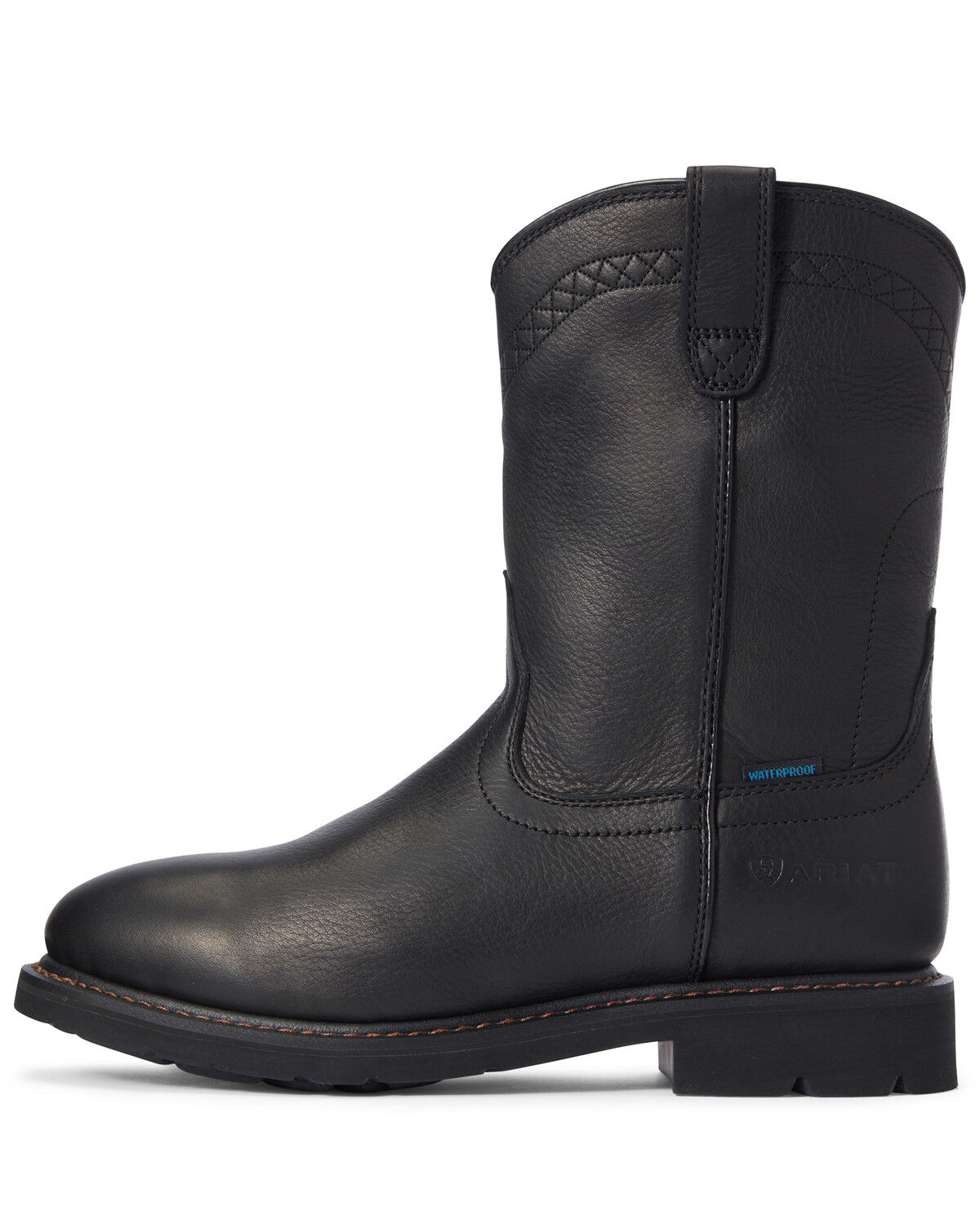 Image #2 - Ariat Men's Sierra Waterproof Western Boots - Round Toe, Black, hi-res