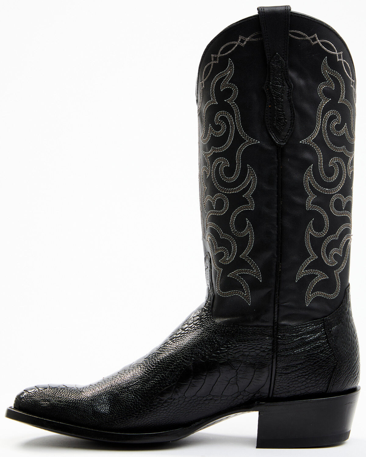 Image #3 - Cody James Men's Exotic Ostrich Leg Western Boots - Round Toe, Black, hi-res