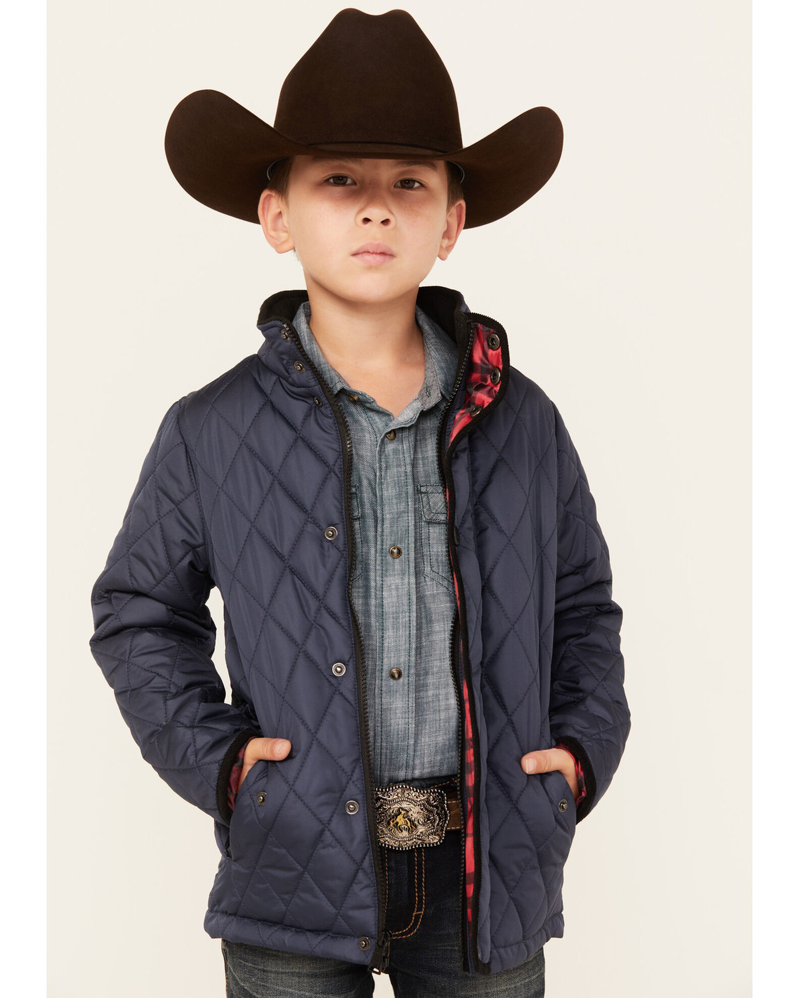 Boys quilted jacket sales
