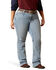 Image #2 - Ariat Women's R.E.A.L. Light Wash Mid Rise Kehlani Stretch Bootcut Jeans - Plus, Light Wash, hi-res