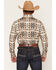 Image #4 - Panhandle Slim Men's Southwestern Print Long Sleeve Snap Stretch Western Shirt, Brown, hi-res