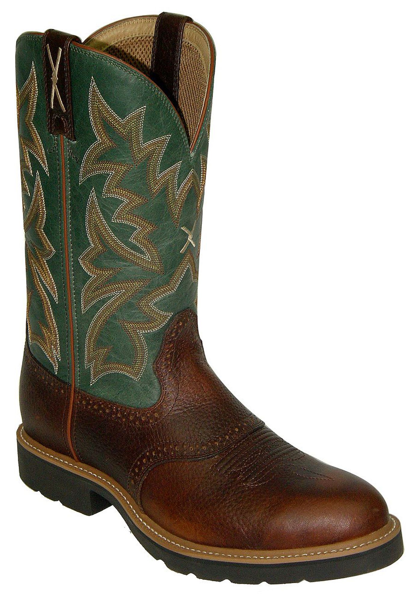 Steel toe ostrich work boots 2025