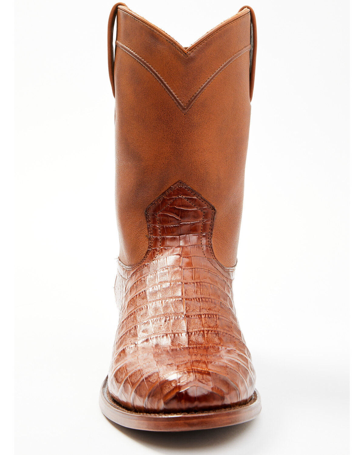 Image #4 - Cody James Black 1978® Men's Carmen Exotic Caiman Belly Roper Boots - Round Toe, Cognac, hi-res