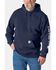 Image #1 - Carhartt Men's Iconic Logo Hooded Sweatshirt, Navy, hi-res