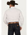 Rough Stock by Panhandle Men's Dobby Striped Print Long Sleeve Pearl Snap Western Shirt, White, hi-res