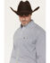 Image #2 - Wrangler Men's Geo Print Long Sleeve Button-Down Western Shirt - Big, Teal, hi-res
