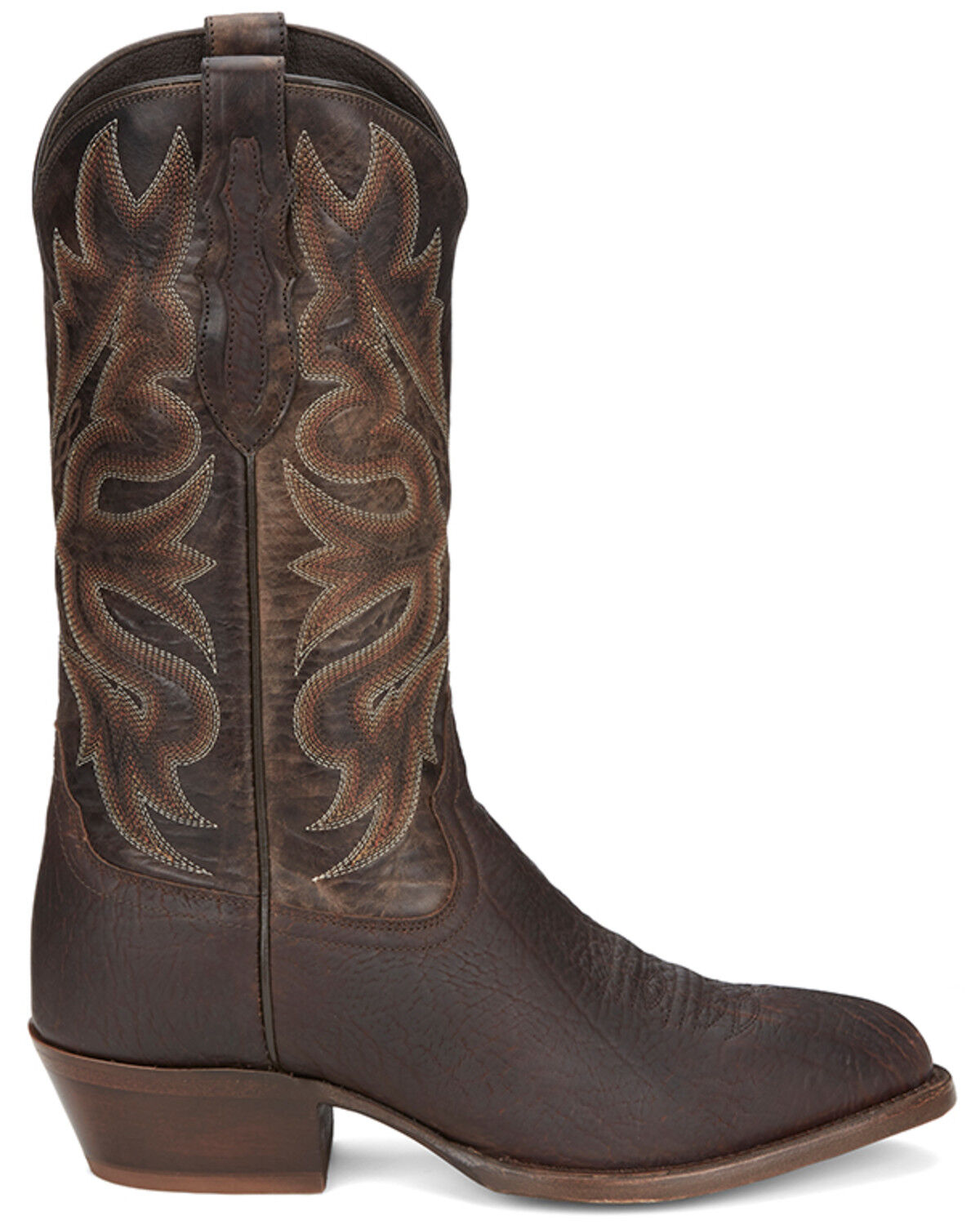 Image #2 - Tony Lama Men's Stegall Western Boots - Round Toe, Dark Brown, hi-res