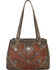 American West Women's Desert Wildflower Tote, Brown, hi-res