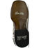 Dan Post Women's Exotic Karung Snake Western Boot - Broad Square Toe , Black, hi-res