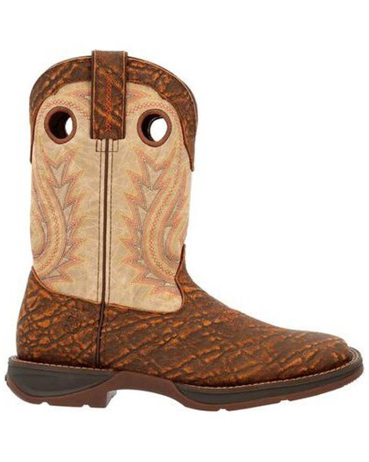 Image #2 - Durango Men's Rebel Performance Western Boots - Broad Square Toe, Tan, hi-res