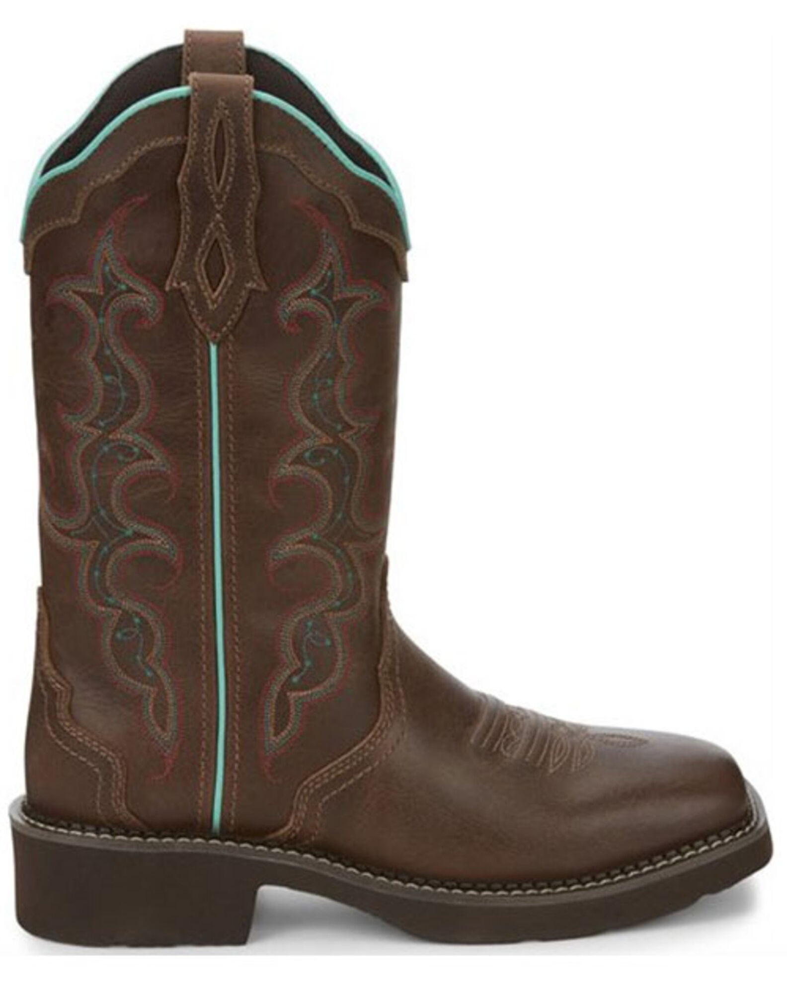Image #2 - Justin Women's Raya Western Boots - Square Toe, Tan, hi-res