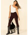 Levi's Women's Dark Burgundy Moleskin High Rise Wedgie Skinny Jeans , Burgundy, hi-res