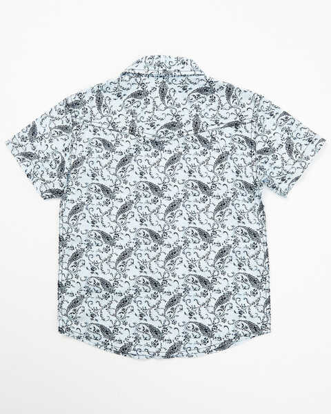 Image #3 - Cody James Toddler Boys' Paisley Print Short Sleeve Snap Western Shirt, , hi-res