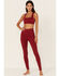 Image #1 - Idyllwind Women's High Rise Freedom Leggings, Burgundy, hi-res