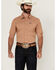 Image #1 - Kimes Ranch Men's Linville Solid Short Sleeve Button-Down Performance Shirt, Tan, hi-res