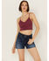 Image #1 - Fornia Women's Seamless Floral Bralette, Fuchsia, hi-res