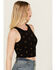 Image #2 - Discreture Women's Western Embroidered Cropped Tank, Black, hi-res