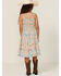Image #4 - Shyanne Girls' Floral Print Sleeveless Midi Dress, Ivory, hi-res