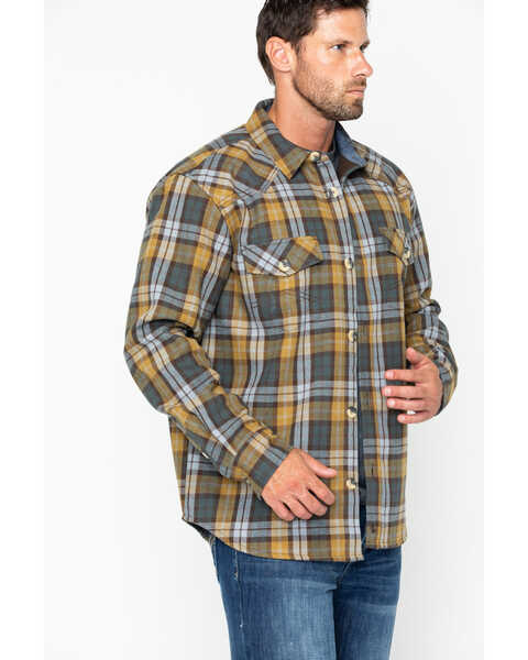 Image #4 - Cody James Men's Songdog Bonded Flannel Long Sleeve Western Shirt Jacket, , hi-res