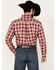 Image #4 - Ariat Men's Seamus Plaid Southwestern Print Long Sleeve Button-Down Western Shirt, Magenta, hi-res