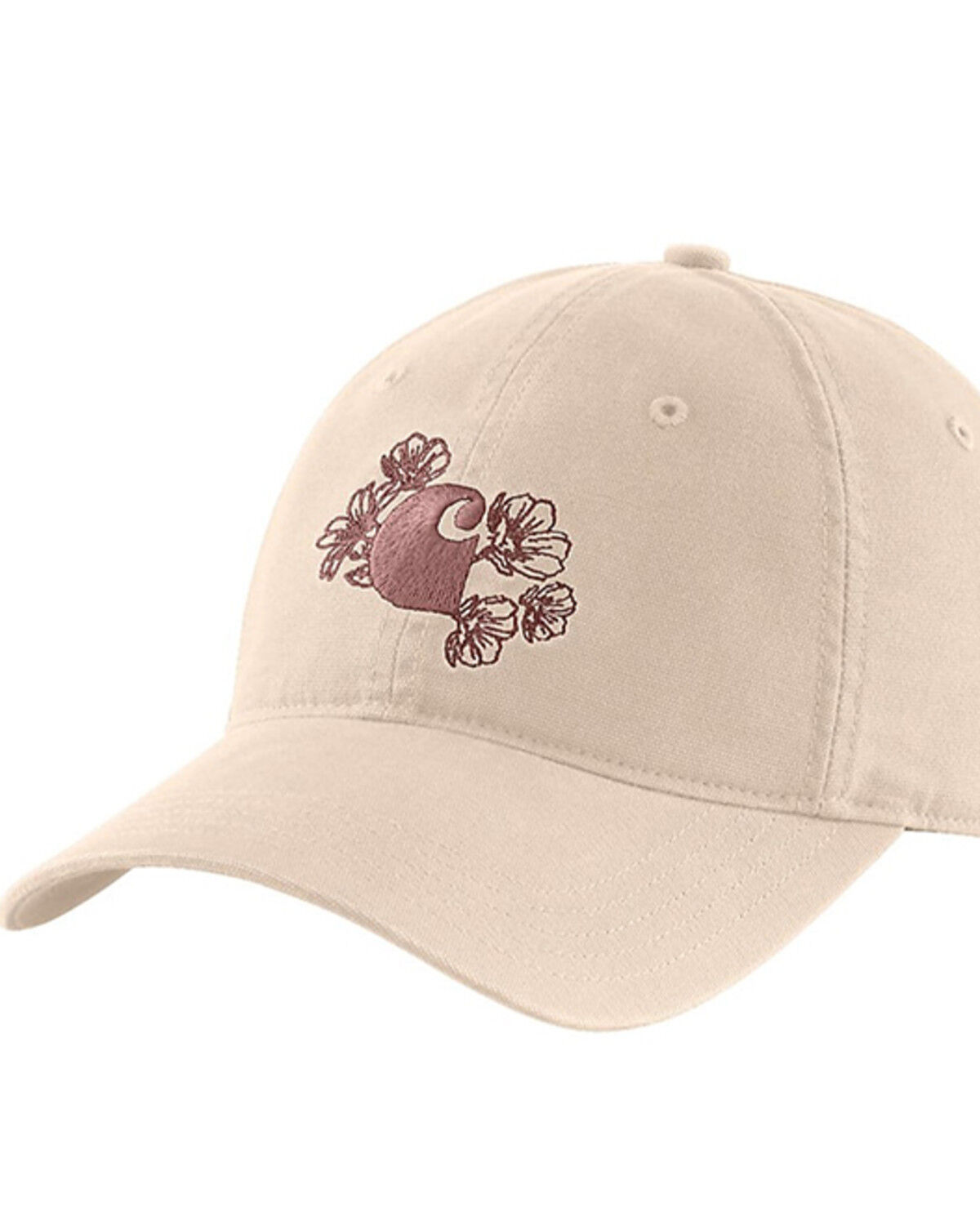 Image #1 - Carhartt Women's Floral Ball Cap, Stone, hi-res