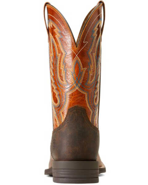 Image #3 - Ariat Men's Steadfast Western Performance Boots - Broad Square Toe, Brown, hi-res
