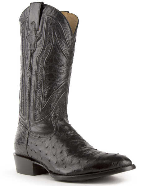 Ferrini Men's Black Colt Western Boots - Round Toe, Black, hi-res