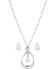 Image #1 - Montana Silversmiths Women's Crystal Embrace Jewelry Set - 2 Piece, Silver, hi-res