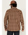 Image #4 - Brothers and Sons Men's Dorado Plaid Print Long Sleeve Button-Down Western Shirt, Brown, hi-res