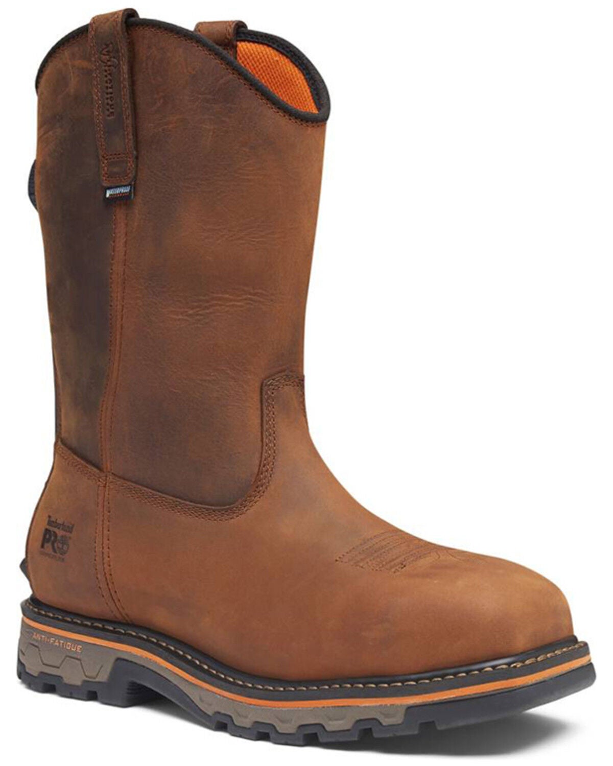Timberland PRO Men's BOA&reg; True Grit Pull-On Waterproof Work Boots - Composite Toe, Brown, hi-res