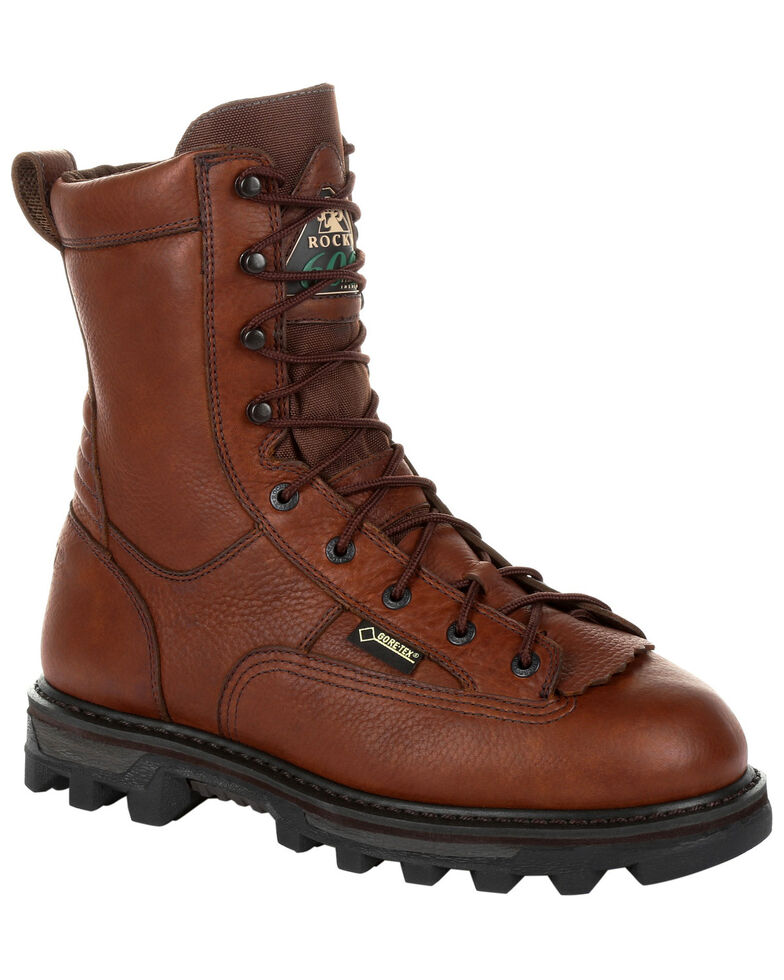 Rocky Men's BearClaw 3D Waterproof Outdoor Boots - Round Toe, Brown, hi-res