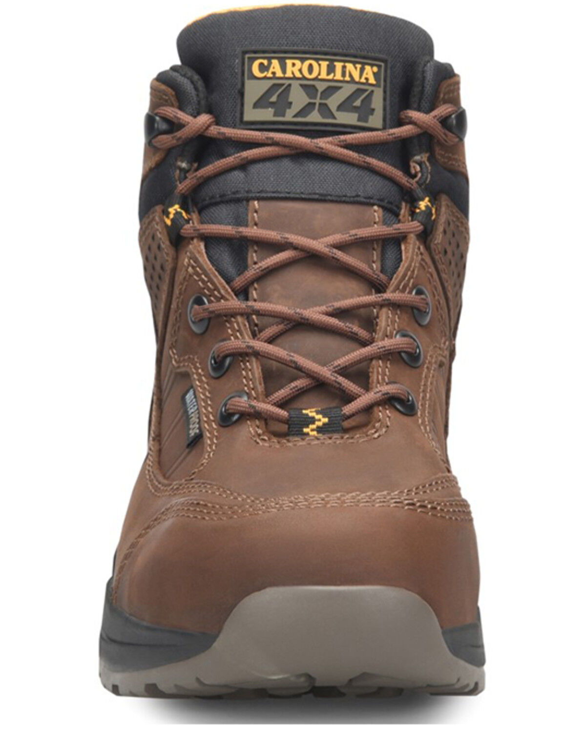 Image #4 - Carolina Men's Builder Waterproof Steel Lace-Up Hiking Boots - Soft Toe, Brown, hi-res