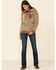 Image #2 - Wanakome Women's Fay Snap Neck Sherpa Hooded Pullover, Tan, hi-res