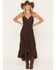 Image #1 - Shyanne Women's Aerie Crochet Front High-Low Midi Dress, Cognac, hi-res