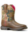 Image #1 - Ariat Women's Anthem Shortie Western Boots - Square Toe, Brown, hi-res