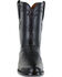 Image #4 - Lucchese Men's Handmade Ward Smooth Ostrich Roper Boots - Round Toe, Black, hi-res