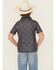 Image #4 - Rock & Roll Denim Boys' Long Horn Print Short Sleeve Button-Down Polo, Black, hi-res