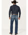Image #3 - Ariat Men's M7 Griffin Slim Straight Brighton Jeans, Dark Medium Wash, hi-res