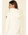 Wanakome Women's Artemis Cowl Neck Hooded Sweatshirt , Oatmeal, hi-res