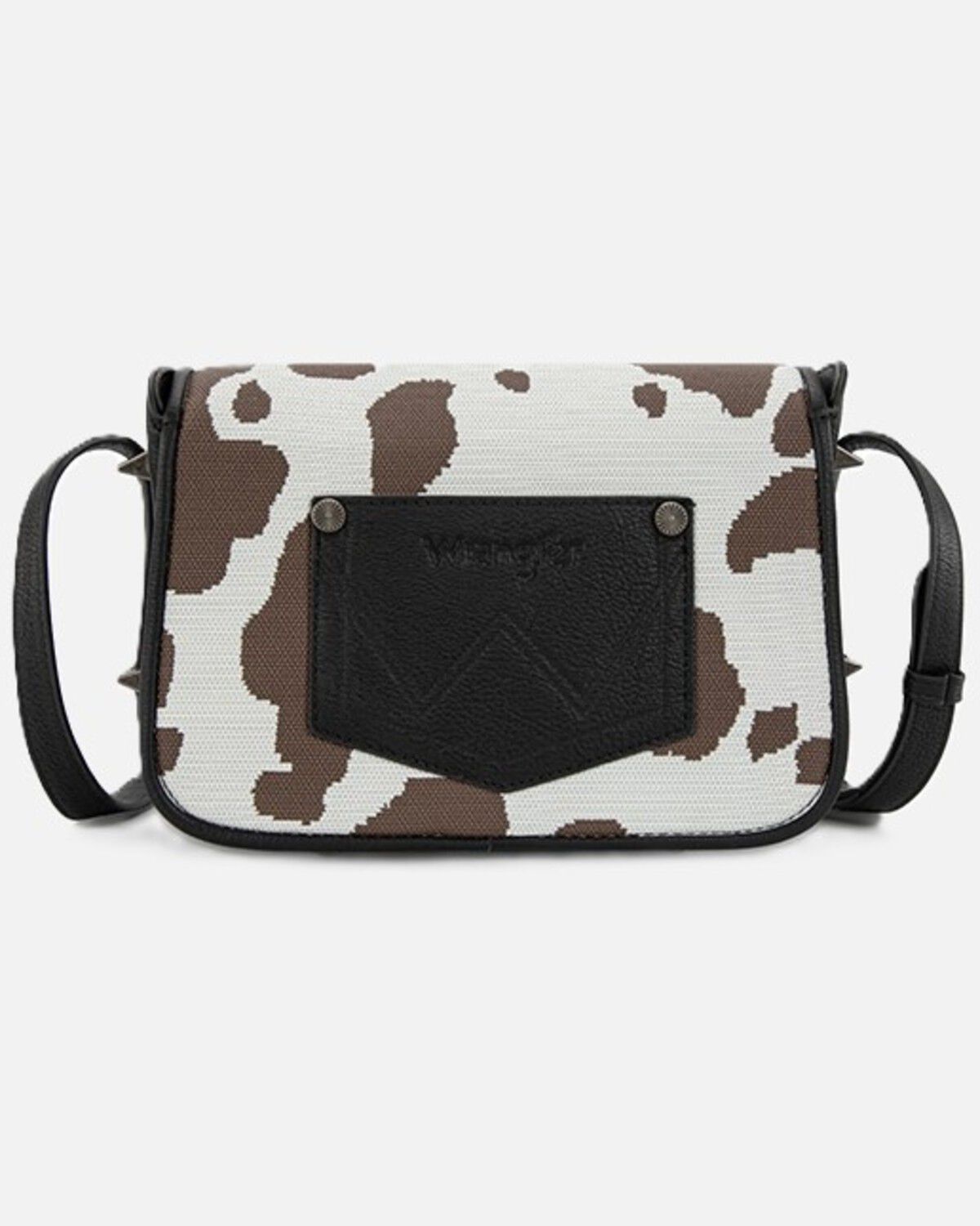 Image #2 - Wrangler Women's Cow Print Crossbody Bag, Black, hi-res