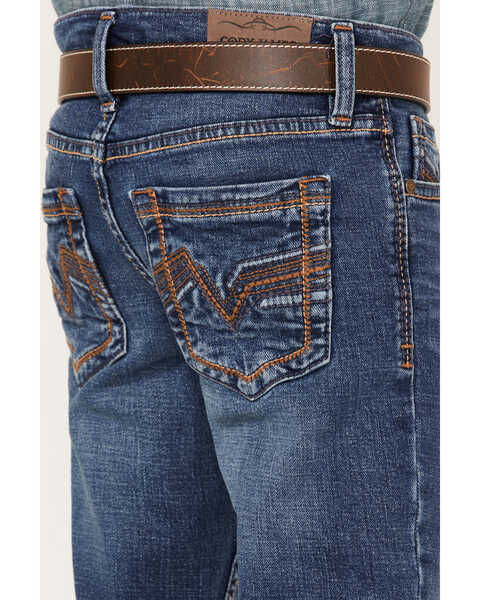 Image #4 - Cody James Boys' Hazer Dark Wash Mid Rise Stretch Slim Straight Jeans , , hi-res