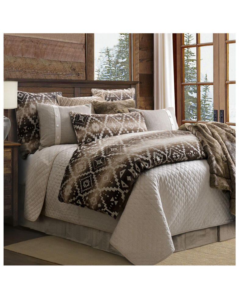 HiEnd Accents Super King Chalet Southwestern Comforter Set, Multi, hi-res