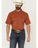Image #1 - Ariat Men's VentTek Solid Short Sleeve Snap Performance Western Shirt - Tall, Rust Copper, hi-res