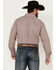Image #4 - Panhandle Select Men's Printed Long Sleeve Pearl Snap Western Shirt , Grey, hi-res