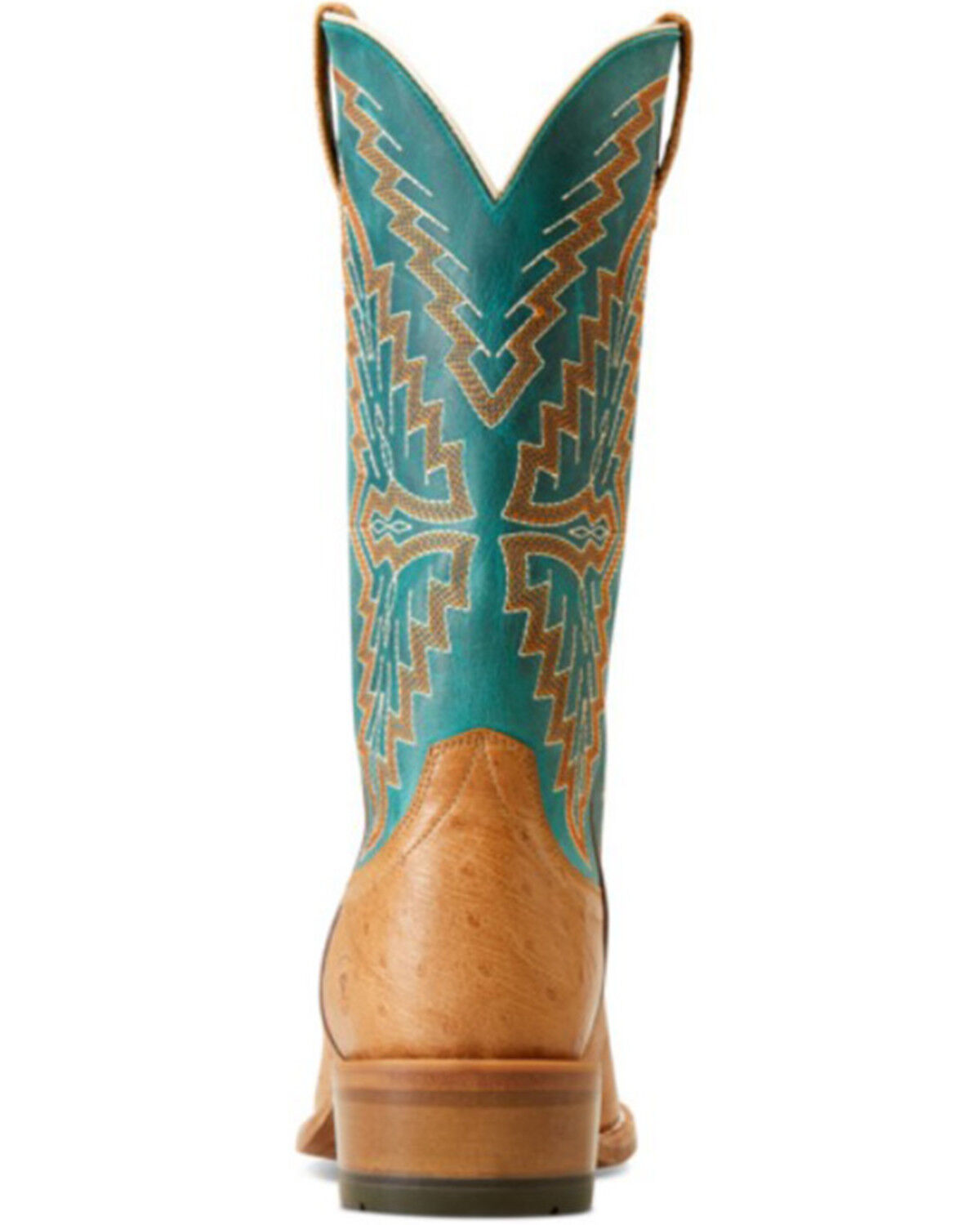 Image #3 - Ariat Men's Futurity Slider Exotic Ostrich Western Boots - Square Toe, Brown, hi-res