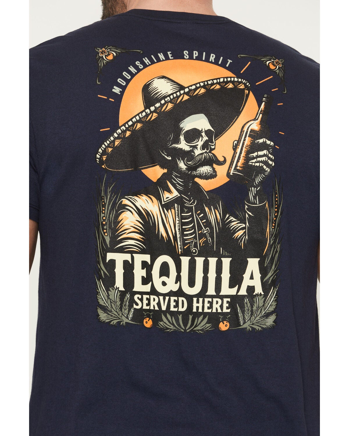 Image #4 - Moonshine Spirit&reg; Men's Tequila Served Here Short Sleeve Graphic T-Shirt, Navy, hi-res