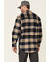 Wrangler Riggs Men's Navy & Tan Large Plaid Long Sleeve Button-Down Work Flannel Shirt - Tall , Navy, hi-res