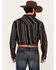 Image #4 - Cody James Men's Caspian Serape Striped Long Sleeve Snap Western Shirt, Burgundy, hi-res