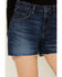 Image #2 - Wrangler Retro Women's Dark Wash Bailey High Rise Cutoff Denim Shorts, Medium Wash, hi-res