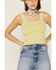 Image #2 - Shyanne Women's Rib Knit Sweater Tank Top, Green, hi-res